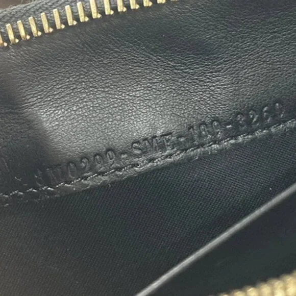 FENDI By The Way Logo Long Zip Around Wallet Leather Black - Picture 12 of 14